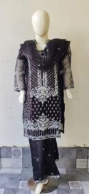 3 PCs Organza Ready to Wear for Girls and Women