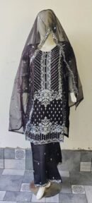 3 PCs Organza Ready to Wear for Girls and Women