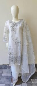 3 PCs Organza Ready to Wear for Girls and Women