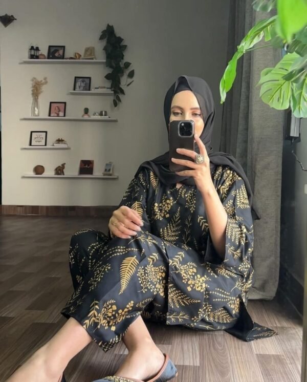 Floral Leaf Print (Stitched 2 Pcs) - Image 3