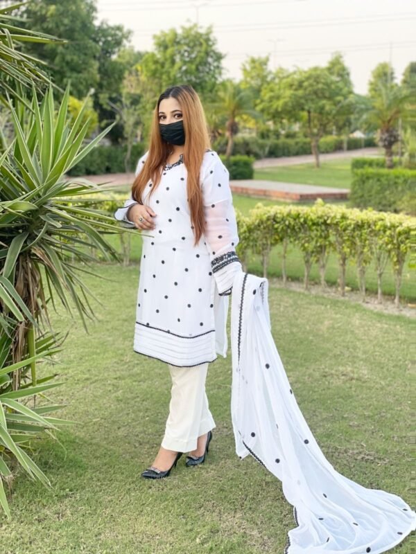 Hania Amir Embroidered Design 3Pcs - Image 8