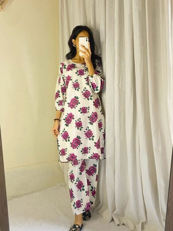 Gulab Design 3D Block Print 2Pcs - Image 3